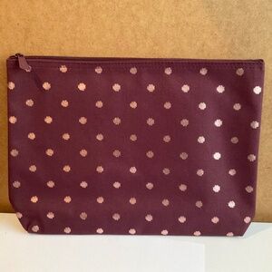 Thirty one Twinkling Plum Large Zipper Pouch bag - New